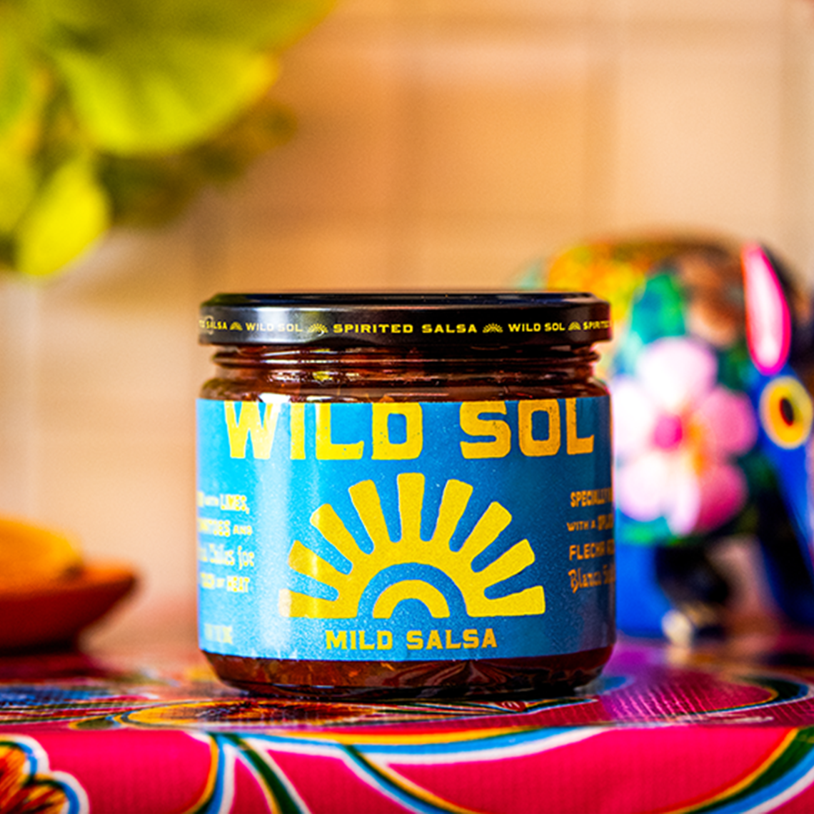 Sun Sol Salsa Mild Salsa | Wild Sol Spirited Salsa Made with Tequila