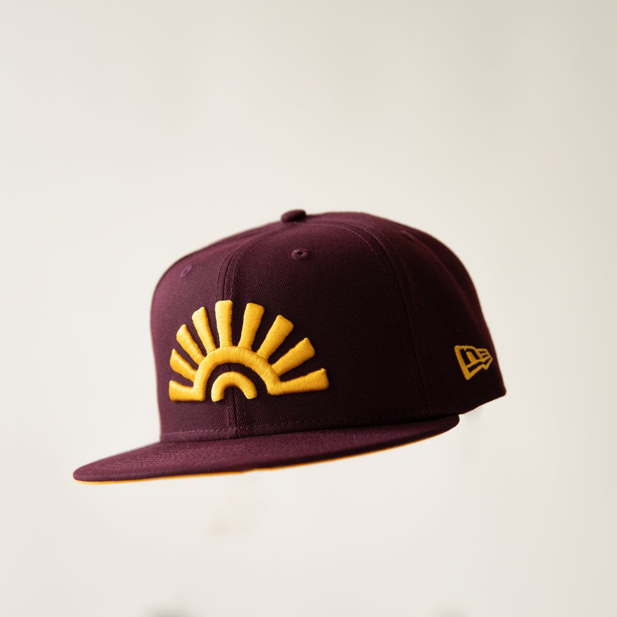 Elegant Vintage Burgundy Hat with Black and Gold Accents Vintage Mr. HI main image 2